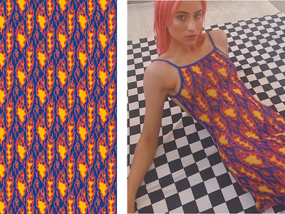 Flame Print for DollsKill