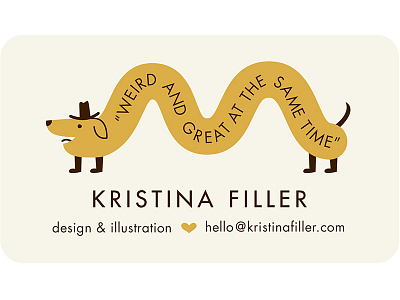 Design Business Card business card cartoon design dog funny humor illustration