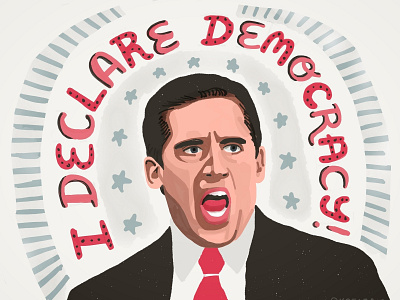 This Doesn't Work (Go Vote) america celebrity democracy digitalillustration election illustration parody phrase portrait portrait art protest resistance stars typography