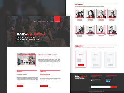 Conference Site Design business conference design marketing ui web webdesign