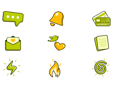 Icon Set app icons illustration ui