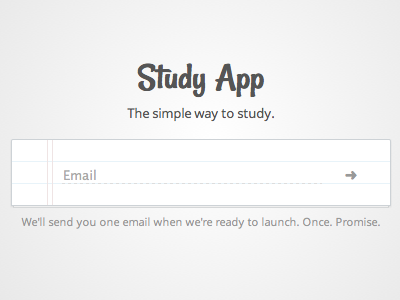Email Signup app css form input signup