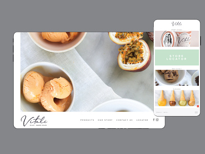 Vitali Website Design branding graphic design ice cream ice cream logo ui ui ux uiux vegan visual identity website design website designer