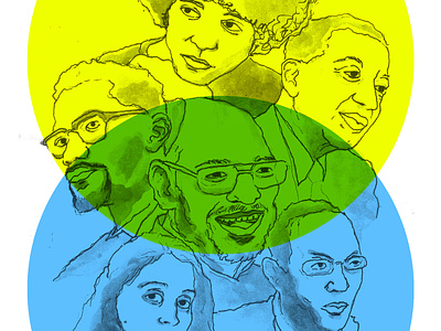 African American Philosophers berlin book cover design charachter design comicsart design digital illustration digitalboaz direction editorial illustration graphic novel illustration