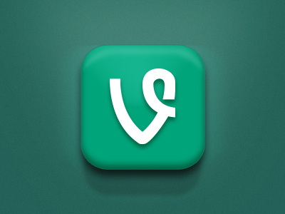 Vine Time? app icon ios mobile app nice png rebound shading video vine