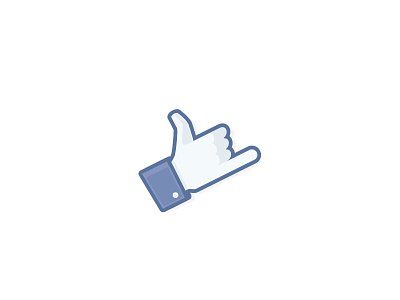Facebook Shaka [Sticker Mule] facebook hand hang loose icon logo scad shaka sticker sticker mule surf