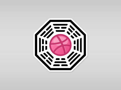 Dribbble Initiative! dharma dharma intiative dribbble fun lost sticker tv