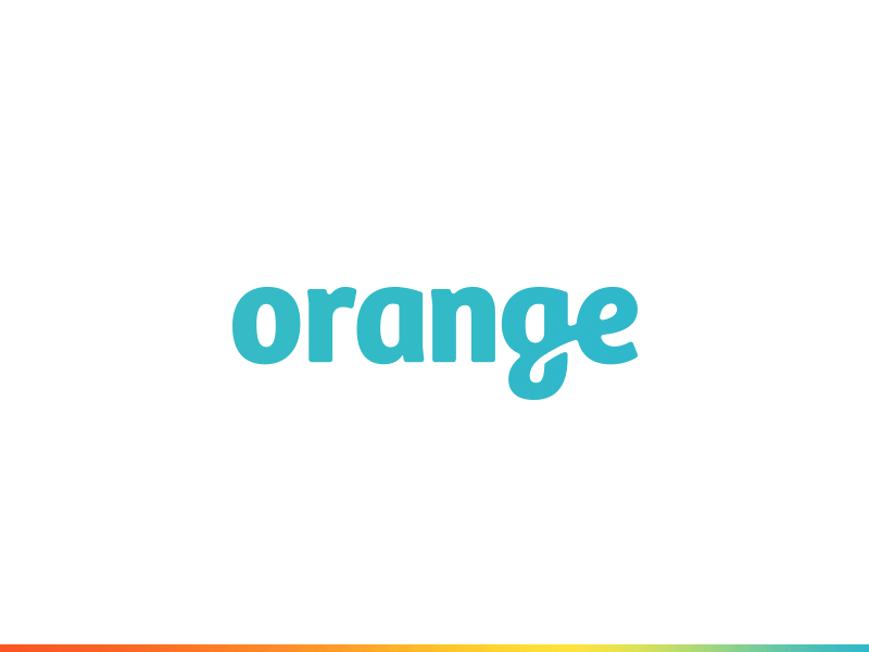 Orange branding bright colorful communication exploration focus lab gradient ligature logo marketing orange pr