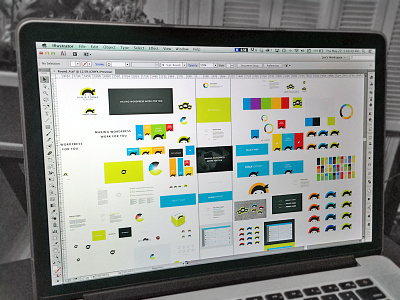 Colorful Artboard :) artboard brand identity branding child brands colors focus lab layout ninjas wip wordpress
