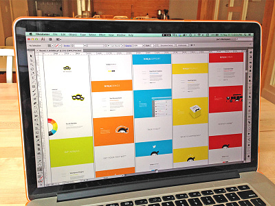 WP Ninjas & Children artboards brand identity branding color wheel colorful focus lab layout ninja process wp ninjas