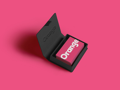 Orange Business Cards