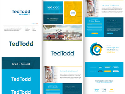 Ted Todd Brand Refresh brand identity brand refresh branding color palette focus lab icons insurance layout logotype refresh smart typography