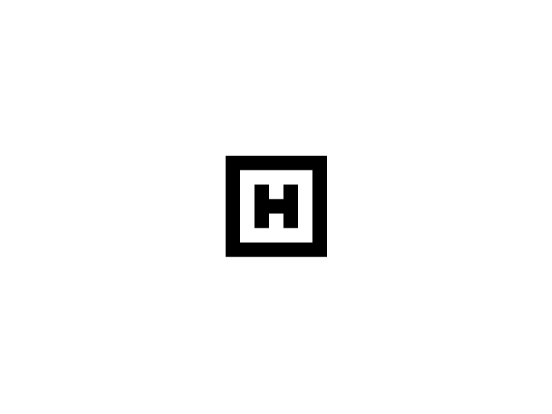 H bold branding h howell icon logo mark minimal new optical simple weird