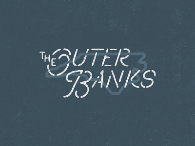 OBX carolina illustration north carolina obx outer banks shirt state type typography us