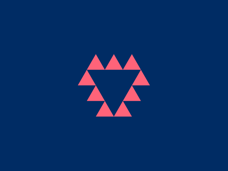 Ekata Logomark animation brand branding clothing color palette icon identity logo logomark motion sri yantra triangle