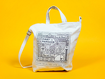 SurveyMonkey Tote Bag bag fun illustration offsite print product design random screenprint surveymonkey swag team tote