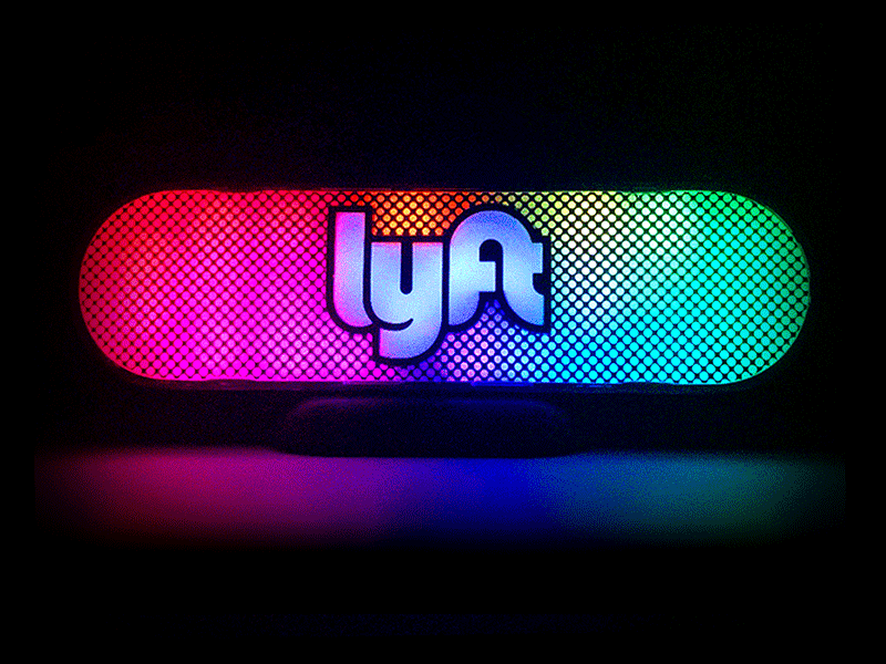 Lyft Amp – Hub Animation branding experience brand experience lyft rideshare amp rainbow pinwheel colorful animation stop motion foldio360