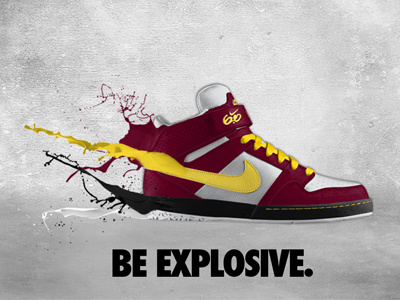 Nike Poster Part 2 colors explosive nike poster print shoe