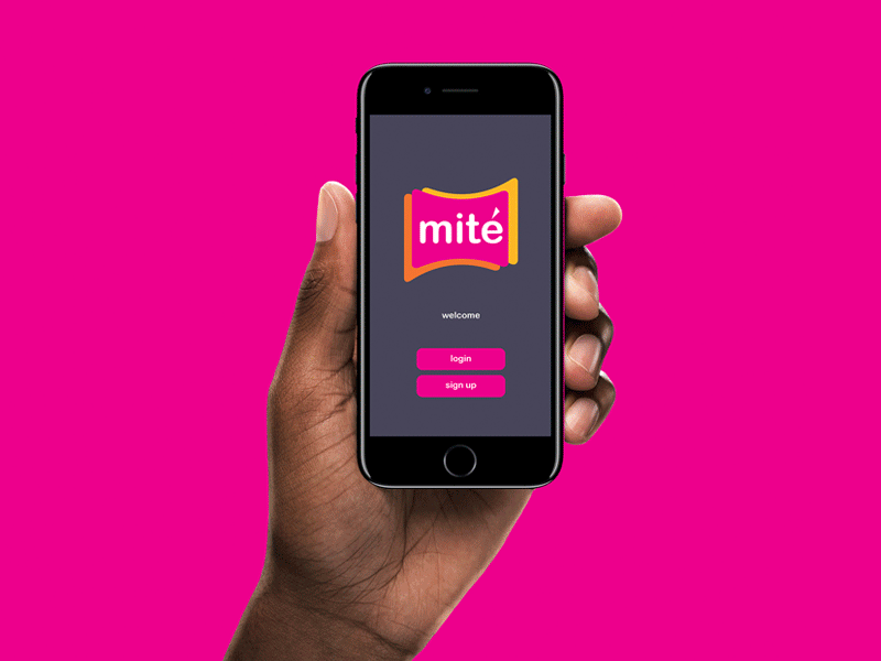 Mite app animated app design apps design gif graphic design mobile mobile app