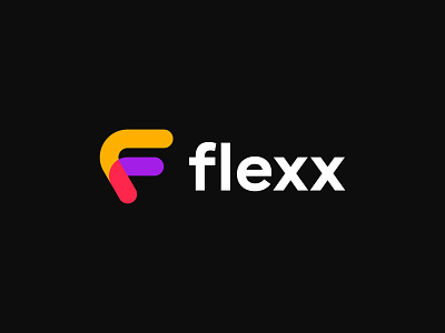 Flexx Logo Design Concept - Letter F Monogram (Unused) branding bw clean colorful f monogram futuristic letter f logo logo design logo designer minimal modern technology