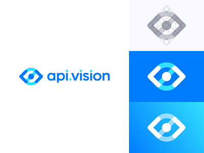 api.vision Logo Design (Code + Eye Logo)