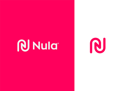 Nula Logo Design branding colorful design futuristic icon letter n logo logo design mark marketing minimalist modern monogram n logo navy pink red social media marketing agency tech technology