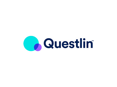 Questlin Logo Design abstract branding color overlay overlap colorful connect futuristic gradient letter logo q logo logo design minimalist modern people q simplicity teal blue purple navy technology