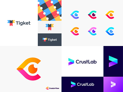 2018 2018 colorful gradients dribbble logo collection logo design logos top 4 shots