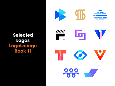 Logolounge Book 11 Selected Logos colorful modern minimalist logo collection logo design logo designer logo lounge book 11 logolounge logos play letter s cloud ai published designer