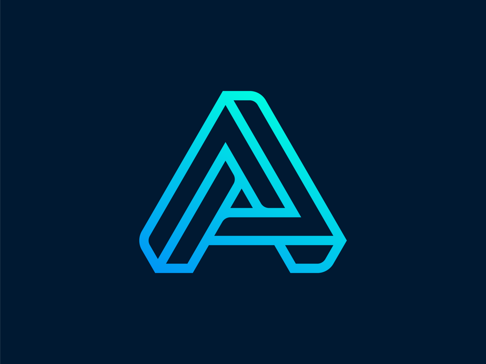 Letter A + Impossible Object by Hristijan Eftimov Logo Design on Dribbble