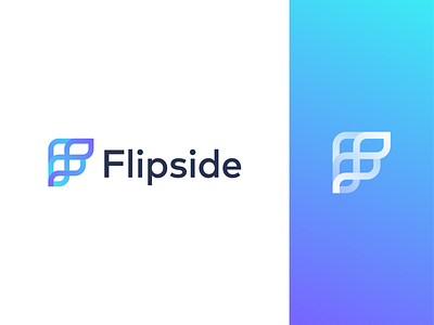 Flipside | Letter F Logo Design Concept analytics blue purple gradient branding business insights colorful connect connection futuristic letter f logo line art abstract logo design logo designer minimalist monogram technology