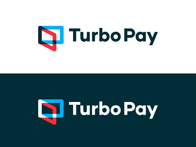 Turbo Pay | Wallet Logo Design Concept [Unused] blue red color futuristic minimalistic modern logo design icon logo designer for hire mobile wallet app shape color overlay smart dynamic connect connection technology app tech turbo fast pay payment
