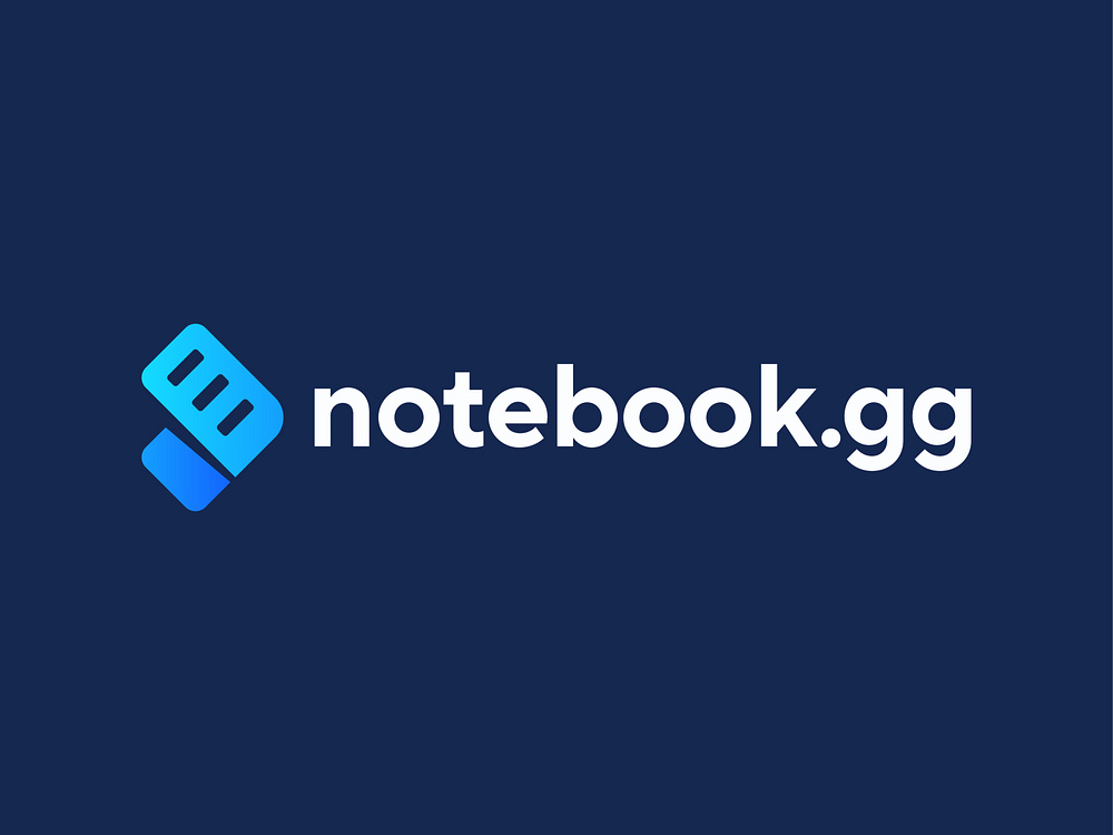 Notebook.gg | Logo Design Concept by Hristijan Eftimov Logo Design on ...