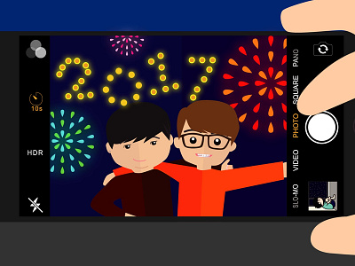 Happy New Year 2017 2017 elanimation fireworks friends graphics hny hongkong motiongraphics