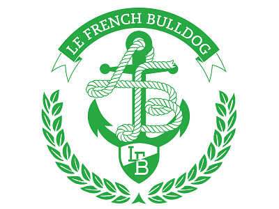 LFB Anchor badge design illustration logo vector yacht yacht club