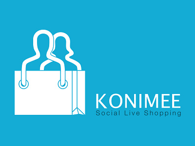 Konimee Social Shopping LOGO e commerce identity logo shopping social ux