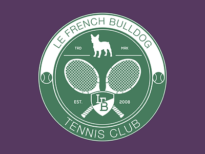 LeFrenchBulldog Tennis Club branding logo tee tennis tennis club tshirt