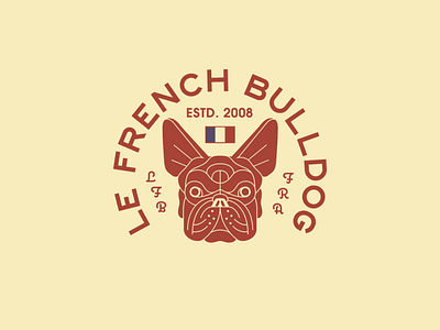 Le French Bulldog french bulldog logo