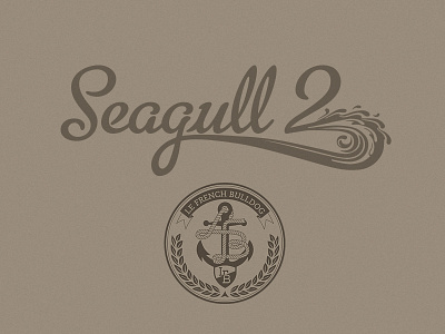 Seagull 2 Logo handwriting logo naval typography