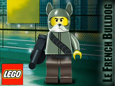 LeFrenchBulldog Lego character design