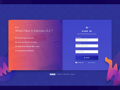 Sign In Page - Eduman (School Management System) animated login page login login page design react redux sign in sign in form sign in page sign in screen