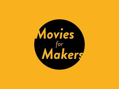 Movies for Makers blog brandon grotesque logo sketch website