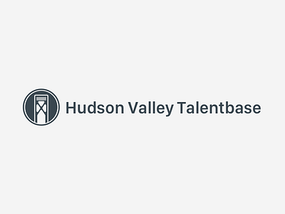 Hudson Valley Talentbase Wordmark bridge logo monochrome san francisco wordmark