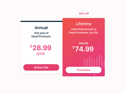 Dwell Pricing Page