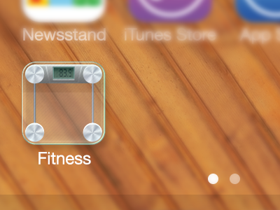 Fitness icon iphone ui ux