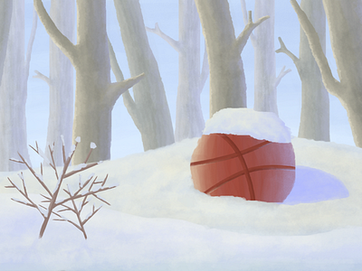 Hello Dribbble ! debut dribbble first shot hello dribbble ice illustration landscape snow winter