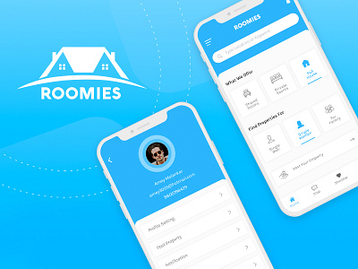 Roomies App - UI/Ux app case study design house product design rental roomies ui design ux design