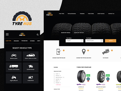 Tyre Hub Web Design - UI/UX case study design online shopping product design tyrehub tyres ui deign ux design web design