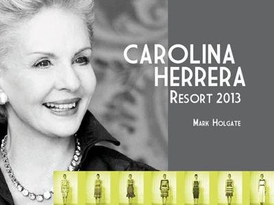 Carolina Herrera Resort 2013 digital magazine fashion