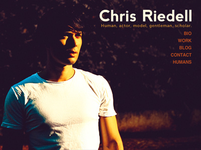 Chris Riedell photography web design